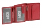 Mobile Preview: Wiener-Kombibörse mit Geheimfach LEAS in Echt-Leder, rot - LEAS Special Edition