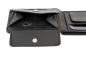 Preview: Minibörse extra flach im Querformat dünn, flaches Portemonnaie mit RFID Schutz, Block Folie mit Geschenk Box LEAS in Echt-Leder, schwarz