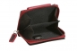 Mobile Preview: Reißverschlussbörse LEAS in Echt-Leder, schwarz-rot - LEAS Zipper-Collection