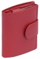 Mobile Preview: Damenbörse und Herrenbörse mit Außenriegel im Hochformat LEAS in Echt-Leder, rot - LEAS Special-Edition