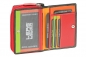 Mobile Preview: Damenbörse mit seperaten Kleingeld- & Kartenbreich LEAS in Echt-Leder, bunt - LEAS Multicolore-Serie
