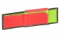 Mobile Preview: Minibörse mit halben Scheinfach (Scheine falten) mehrfarbig LEAS in Echt-Leder, bunt - LEAS Multicolore-Serie
