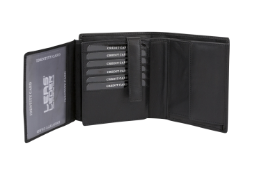 Preview: LEAS Geldbörse im Hochformat mit Klappe für sehr viele Karten Sicherheits Portemonnaie mit RFID Schutz Blocking Folie und Geschenk Box Echt-Leder, schwarz Preview: LEAS Geldbörse im Hochformat mit Klappe für sehr viele Karten Sicherheits Portemonnaie mit RFID Schutz Blocking Folie und Geschenk Box Echt-Leder, schwarz