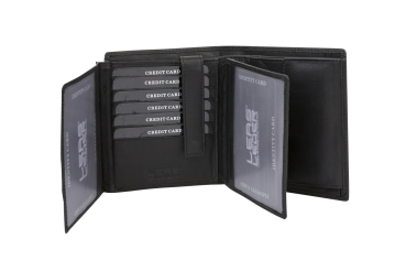 Preview: LEAS Geldbörse im Hochformat mit Klappe für sehr viele Karten Sicherheits Portemonnaie mit RFID Schutz Blocking Folie und Geschenk Box Echt-Leder, schwarz Preview: LEAS Geldbörse im Hochformat mit Klappe für sehr viele Karten Sicherheits Portemonnaie mit RFID Schutz Blocking Folie und Geschenk Box Echt-Leder, schwarz
