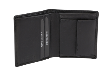 Preview: LEAS Minibörse Geldbeutel dünn extra flach viele Karten im Hochformat, Portmonee mit RFID Schutz Folie Echt-Leder, schwarz Preview: LEAS Minibörse Geldbeutel dünn extra flach viele Karten im Hochformat, Portmonee mit RFID Schutz Folie Echt-Leder, schwarz