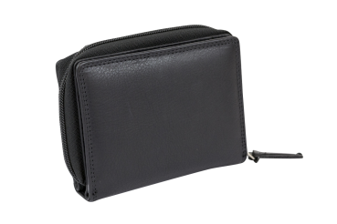 Preview: LEAS Große Vollleder Damen Geldbörse mit RFID Schutz Reißverschluss rundherum Damenlangbörse Portemonnaie Echt-Leder, schwarz Preview: LEAS Große Vollleder Damen Geldbörse mit RFID Schutz Reißverschluss rundherum Damenlangbörse Portemonnaie Echt-Leder, schwarz