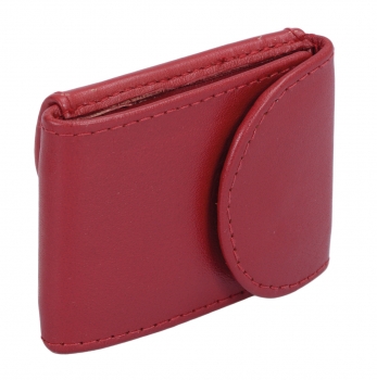Extra kleine Minibörse LEAS in Echt-Leder, rot - LEAS Mini-Edition