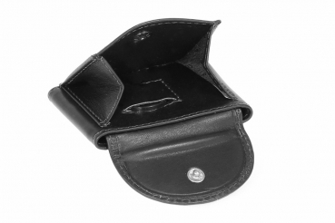 Extra kleine Minibörse LEAS in Echt-Leder, schwarz - LEAS Mini-Edition