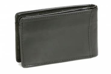 Minischeintasche RFID-Schutz LEAS in Echt-Leder, schwarz - LEAS Mini-Edition