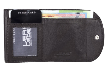 Preview: Minibörse LEAS in Echt-Leder, braun Preview: Minibörse LEAS in Echt-Leder, braun