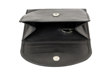 Preview: Kleine Minibörse extra dünn, flaches Portemonnaie mit RFID Schutz, Block Folie mit Geschenk Box LEAS in Echt-Leder, schwarz Preview: Kleine Minibörse extra dünn, flaches Portemonnaie mit RFID Schutz, Block Folie mit Geschenk Box LEAS in Echt-Leder, schwarz