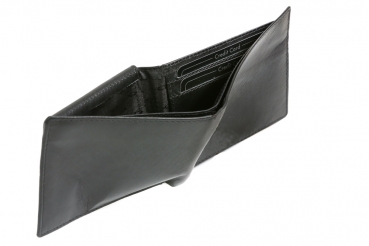 Preview: Geldbörse Herren extra dünn mit RFID Schutz und Klappe LEAS, Herren Geldbeutel flach in Echt-Leder, Portmonee im Querformat, schwarz Preview: Geldbörse Herren extra dünn mit RFID Schutz und Klappe LEAS, Herren Geldbeutel flach in Echt-Leder, Portmonee im Querformat, schwarz