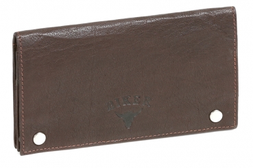 Preview: Tabaktasche Tabakbeutel Drehertasche BIKER in echt Leder, dunkelbraun Preview: Tabaktasche Tabakbeutel Drehertasche BIKER in echt Leder, dunkelbraun