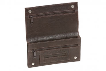 Preview: Tabaktasche Tabakbeutel Drehertasche BIKER in echt Leder, dunkelbraun Preview: Tabaktasche Tabakbeutel Drehertasche BIKER in echt Leder, dunkelbraun