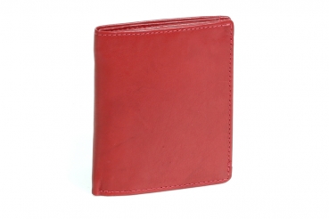 Kreditkartenmappe /-hülle LEAS in Echt-Leder, cherry/rot - LEAS Card-Collection