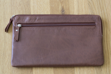 Preview: Banktasche Geldtasche LEAS in Echt-Leder, cognac Preview: Banktasche Geldtasche LEAS in Echt-Leder, cognac