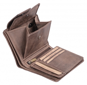 Preview: Herren und Damen Geldbörse mit Verschluss (mit LEAS-Geschenkbox) LEAS in Echt-Leder, braun Preview: Herren und Damen Geldbörse mit Verschluss (mit LEAS-Geschenkbox) LEAS in Echt-Leder, braun