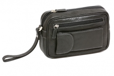 Herrentasche aus Büffelleder LEAS in Echt-Leder, schwarz - LEAS Men's Bags