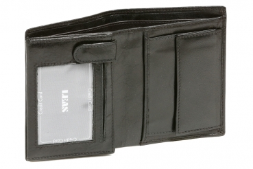 Preview: ORIGINAL Damen & Herren Kombibörse im Hochformat LEAS in Echt-Leder, schwarz Preview: ORIGINAL Damen & Herren Kombibörse im Hochformat LEAS in Echt-Leder, schwarz