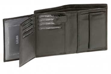 Preview: ORIGINAL Damen & Herren Kombibörse im Hochformat LEAS in Echt-Leder, schwarz Preview: ORIGINAL Damen & Herren Kombibörse im Hochformat LEAS in Echt-Leder, schwarz