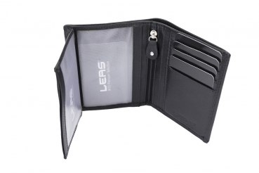 Preview: Ausweishülle Scheckkartenmappe Kartenmappe dünn mit RFID Schutz, Fahrzeugscheinmappe KFZ Mappe flach mit RFID Folie LEAS in Echt-Leder, schwarz Preview: Ausweishülle Scheckkartenmappe Kartenmappe dünn mit RFID Schutz, Fahrzeugscheinmappe KFZ Mappe flach mit RFID Folie LEAS in Echt-Leder, schwarz