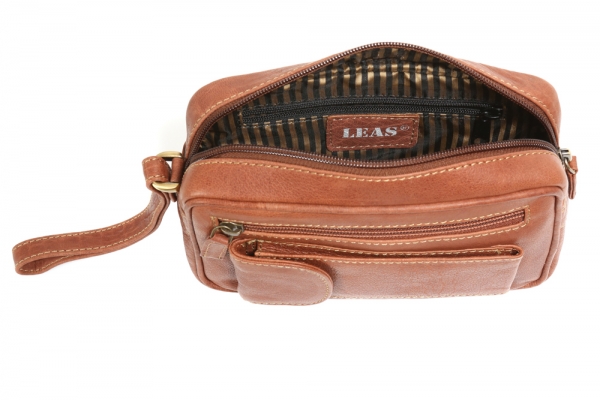 Herrentasche aus Büffelleder LEAS in Echt-Leder, cognac - LEAS Men's Bags