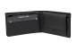 Preview: LEAS Minibörse mit Klappe extra flach im Querformat dünn, Flaches Portemonnaie mit RFID Schutz, Block Folie mit Geschenk Box Echt-Leder, schwarz