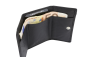 Preview: LEAS Minigeldbörse im Wickelformat Echt-Leder im Querformat, schwarz