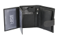 Preview: LEAS Damengeldbörse und Herren Geldbeutel mit Außenriegel und XXL Kleingeldfach im Wiener Stil mit 3 Scheinfächern im Hochformat Echt-Leder, schwarz