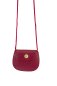 Preview: LEAS Kinder Brustbeutel aus Echt-Leder mit Druckknopf und verstellbarem Umhängeband perfekt für Schule und Kindergarten 9x7,5x1cm (BxHxT) (rot)