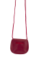 Preview: LEAS Kinder Brustbeutel aus Echt-Leder mit Druckknopf und verstellbarem Umhängeband perfekt für Schule und Kindergarten 9x7,5x1cm (BxHxT) (rot)