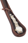 Preview: LEAS Uhrenetui für 1 Uhr mit Reißverschluss aus feinstem Rind Leder braun 15x6x2,5cm (BxHxT)