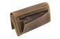 Preview: XXL Damen Geldbörse Frauen Geldbeutel für 10 Kreditkarten Used Look LEAS in Echt-Leder - Vintage-Collection 17x9,5x3,5cm (BxHxT) (cognac)