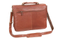 Preview: Oxford - Aktentasche by LEAS in Echt-Leder, dark cognac - LEAS Classic Bags