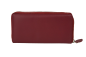Preview: Große Vollleder Damen Geldbörse mit RFID Schutz Reißverschluss rundherum Damenlangbörse Portemonnaie Brieftasche lang LEAS in Echt-Leder, rot 19,5x9,5x2cm (BxHxT)