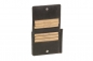 Preview: Dollar- & Money Clip Geldscheinklammer m. Münzfach im Vintage-Style LEAS in Echt-Leder, schwarz