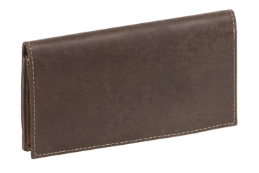 Tabaktasche & -beutel Drehertasche naturbelassen LEAS in Echt-Leder, dunkelbraun
