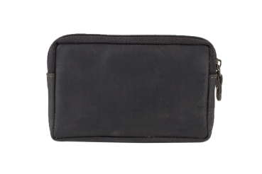 Schlüsseltasche im Used Look robust mit 2 Ringen LEAS in Echt Büffel Leder, braun