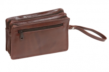 Herrentasche aus Rindleder LEAS in Echt-Leder, dunkelbraun - LEAS Men's Bags
