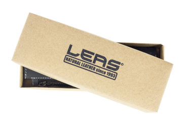 LEAS Federmappe und Stifteetui Leder Unisex im Vintage Used Look 20x3x5,5cm (LxBxH) (braun)