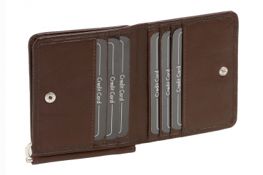 Dollar Clip Geldscheinklammer Geldklammer Money Clip LEAS in Echt-Leder, braun
