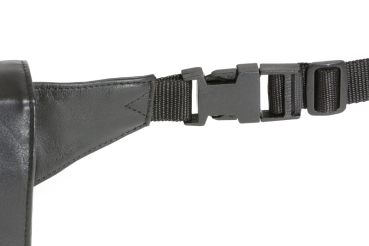 Gürteltasche mit Volllederausstattung LEAS in Echt-Leder, schwarz