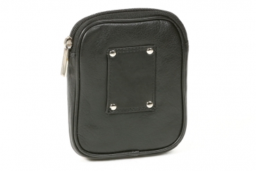 Preview: Gürteltasche LEAS in Echt-Leder, schwarz