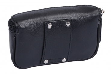 Preview: Kleine Gürtelbörse LEAS in Echt-Leder, schwarz