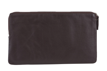 Preview: Banktasche Geldtasche LEAS in Echt-Leder, braun