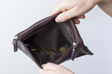 Banktasche Geldtasche LEAS in Echt-Leder, braun