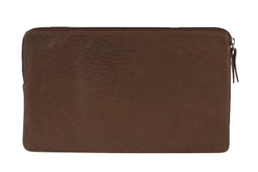 Banktasche Geldtasche LEAS in Echt-Leder, cognac