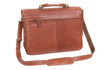 Oxford - Aktentasche by LEAS in Echt-Leder, dark cognac - LEAS Classic Bags