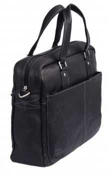 Stanford - Laptoptasche by CB in Echt-Leder, schwarz - LEAS Classic Bags