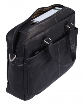 Stanford - Laptoptasche by CB in Echt-Leder, schwarz - LEAS Classic Bags